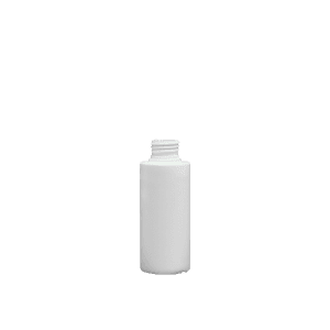 100ml Flat Shoulder Bottle - White HDPE